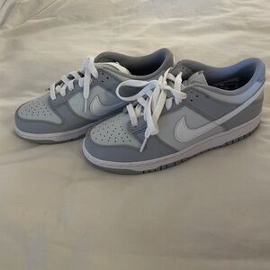 Gray and White Wolf Air Forces in womens size 7